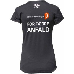 GEPARD Kortrmet Lbe T-shirt - Dame Sort - Epilepsiforeningen