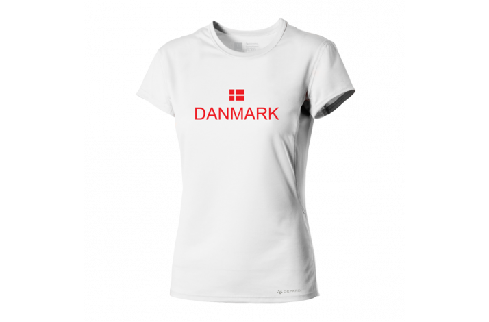 GEPARD Lbe T-shirt med Danmark - Dame