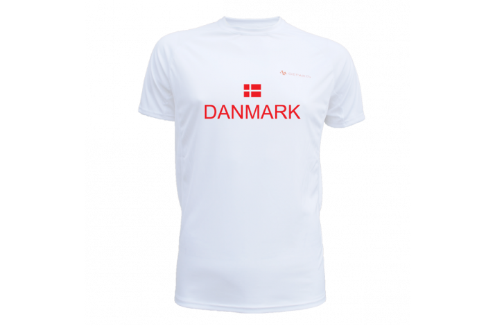 GEPARD Lbe T-shirt med Danmark - Herre