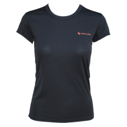 GEPARD Kortrmet Lbe T-shirt - Dame Sort - Epilepsiforeningen