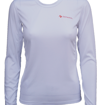 GEPARD Langrmet T-shirt, Dame, Hvid