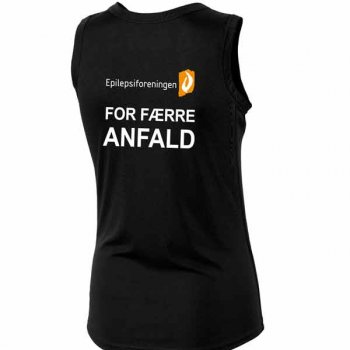 GEPARD Lbe Singlet / Tanktop, Dame, Sort - Epilepsiforeningen