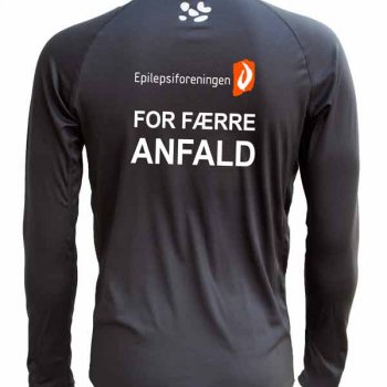 GEPARD Langrmet T-shirt - Herre Sort - Epilepsiforeningen