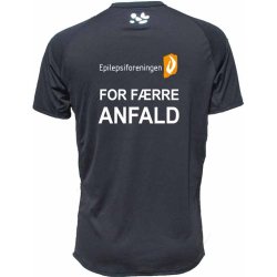 GEPARD Kortrmet Lbe T-shirt - Herre Sort - Epilepsiforeningen
