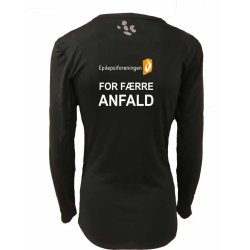 GEPARD Langrmet T-shirt, Dame, Sort - Epilepsiforeningen